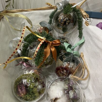 bola floral navideña